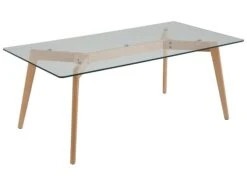 Glass Top Coffee Table HUDSON