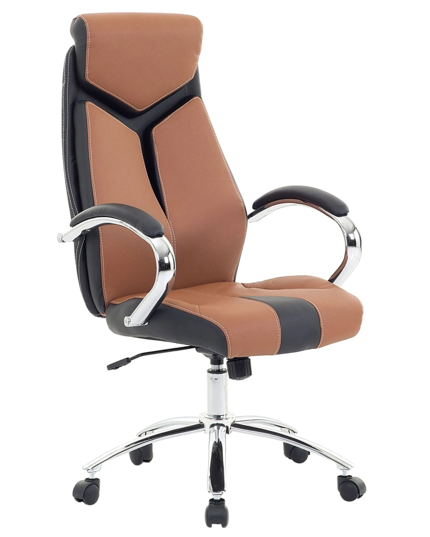 Swivel Office Chair Brown FORMULA 1