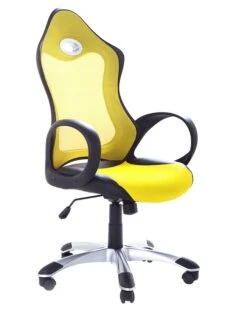 Swivel Office Chair Yellow ICHAIR
