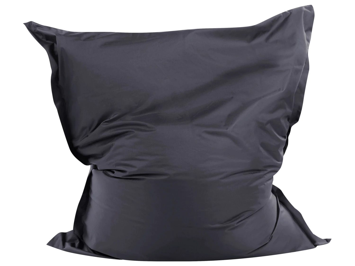 Large Bean Bag 140 X 180 Cm Black FUZZY