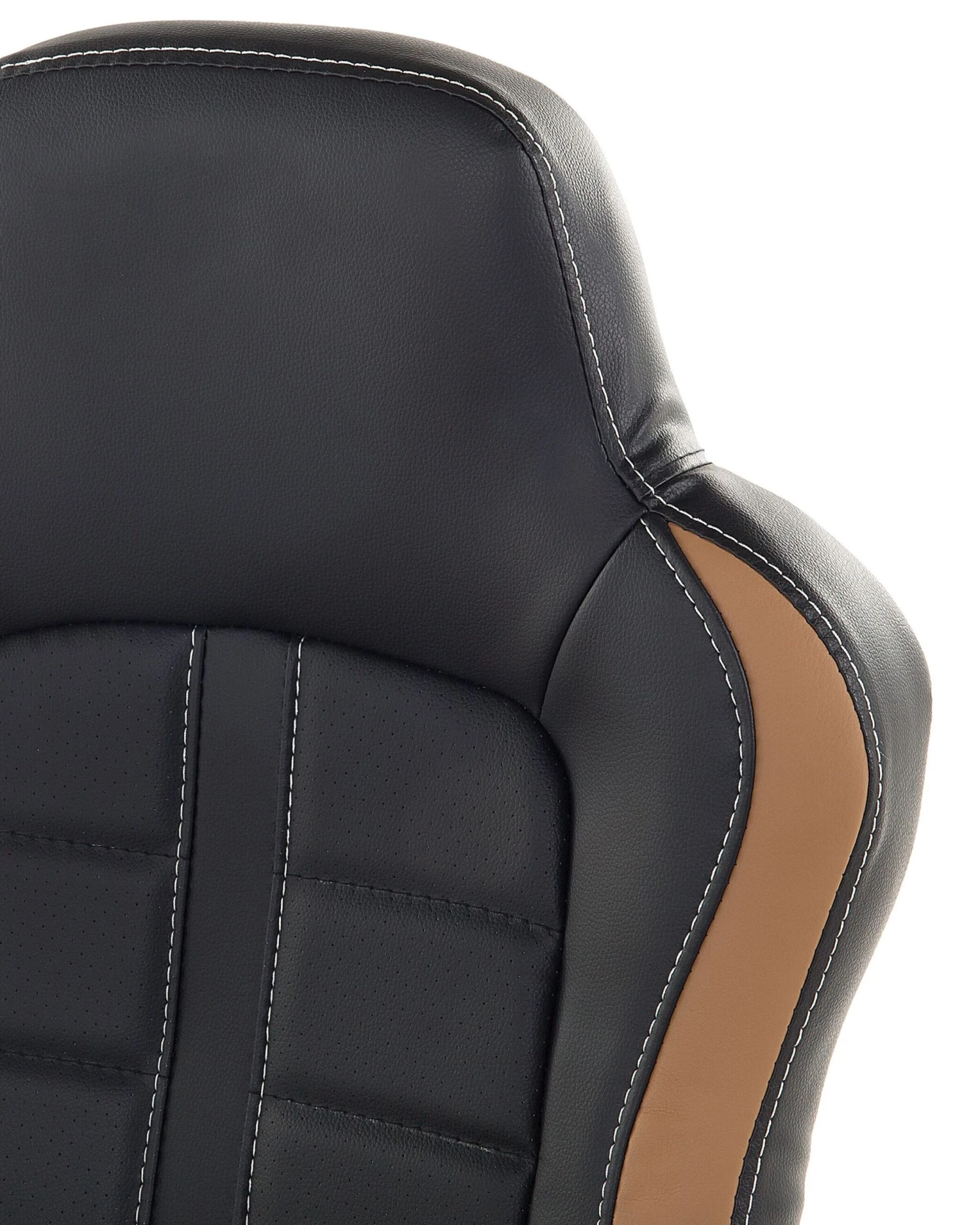 Executive Chair Black With Golden Brown PRINCE - Image 7