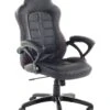 Executive Chair Black With Dark Brown PRINCE -Furniture Store undef src sa picid 341684 type whitesh image