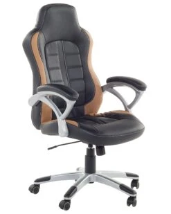 Executive Chair Black With Golden Brown PRINCE
