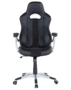 Office Chair Faux Leather Black ADVENTURE -Furniture Store undef src sa picid 673133 type whitesh image