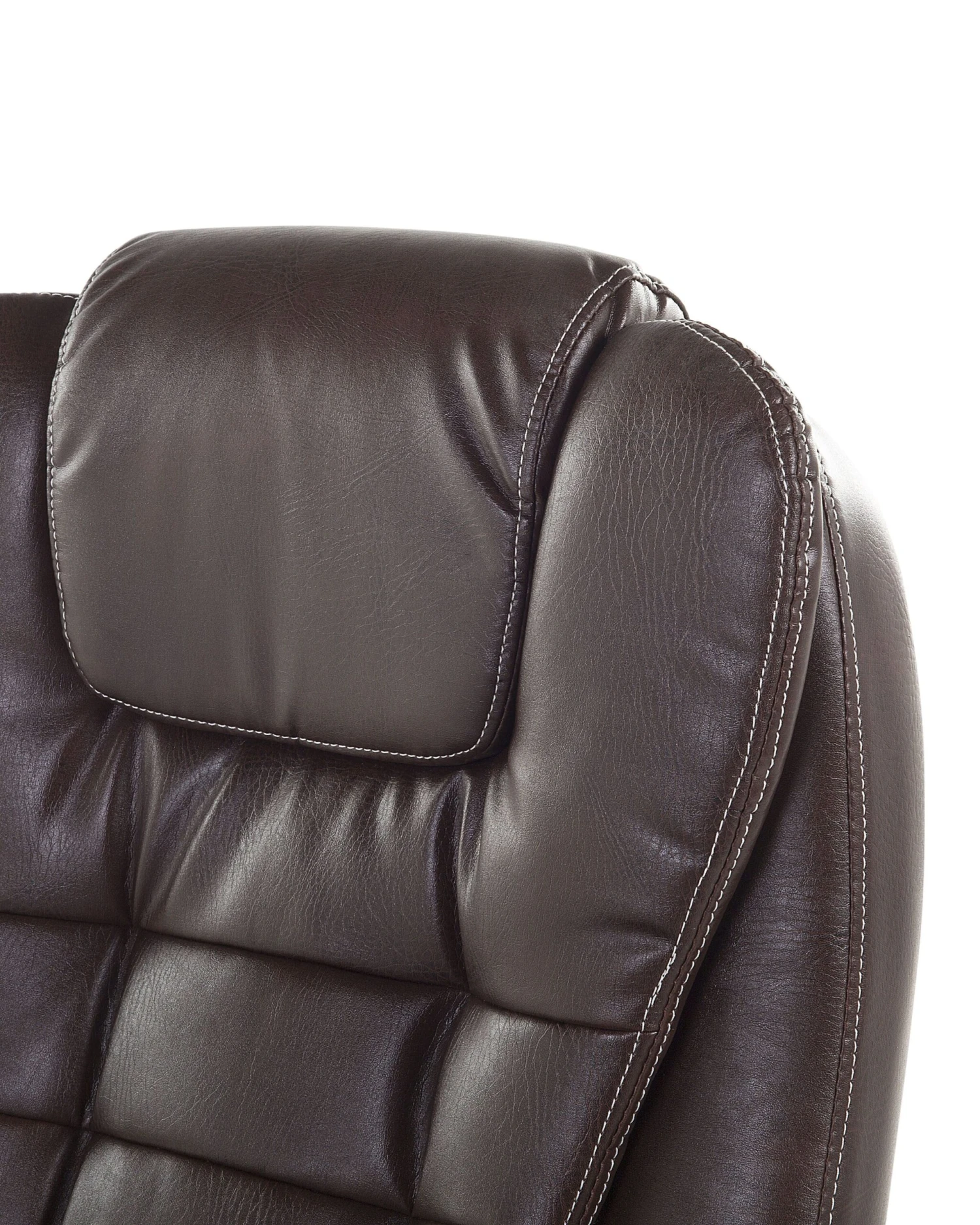 Faux Leather Executive Chair Brown ROYAL - Image 7