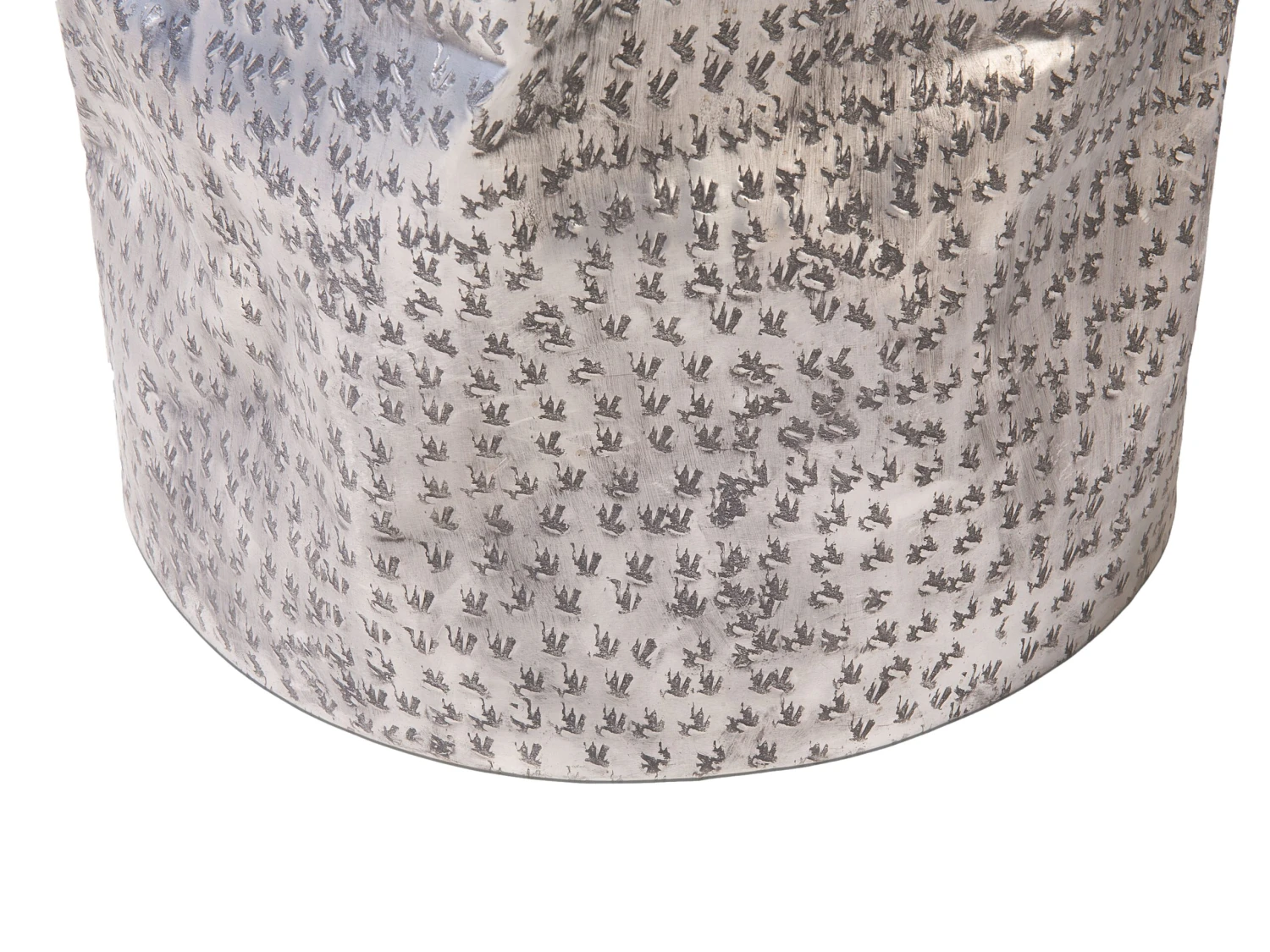 Teak Accent Side Table Silver GORDON - Image 7