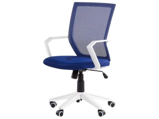 Swivel Desk Chair Blue RELIEF - Image 4