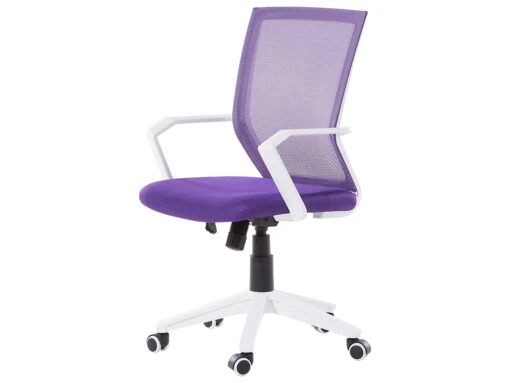 Swivel Desk Chair Purple RELIEF - Image 4