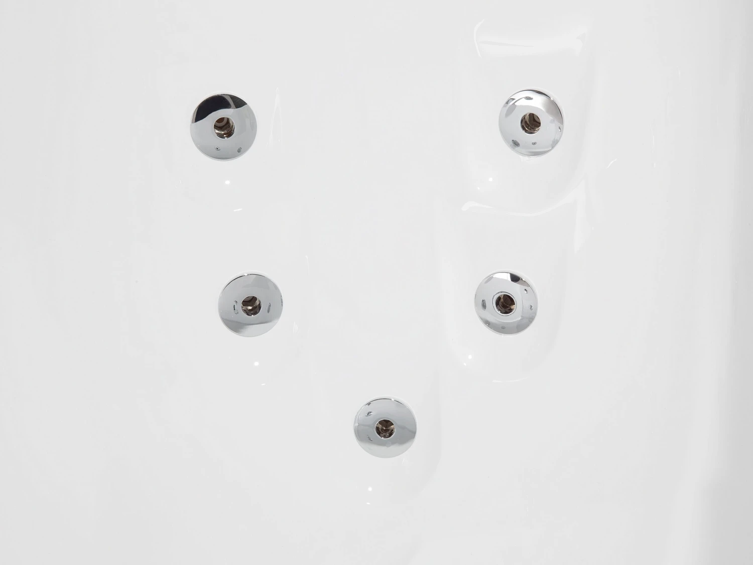 Left Hand Whirlpool Corner Bath With LED 1600 X 1130 Mm White PARADISO - Image 10