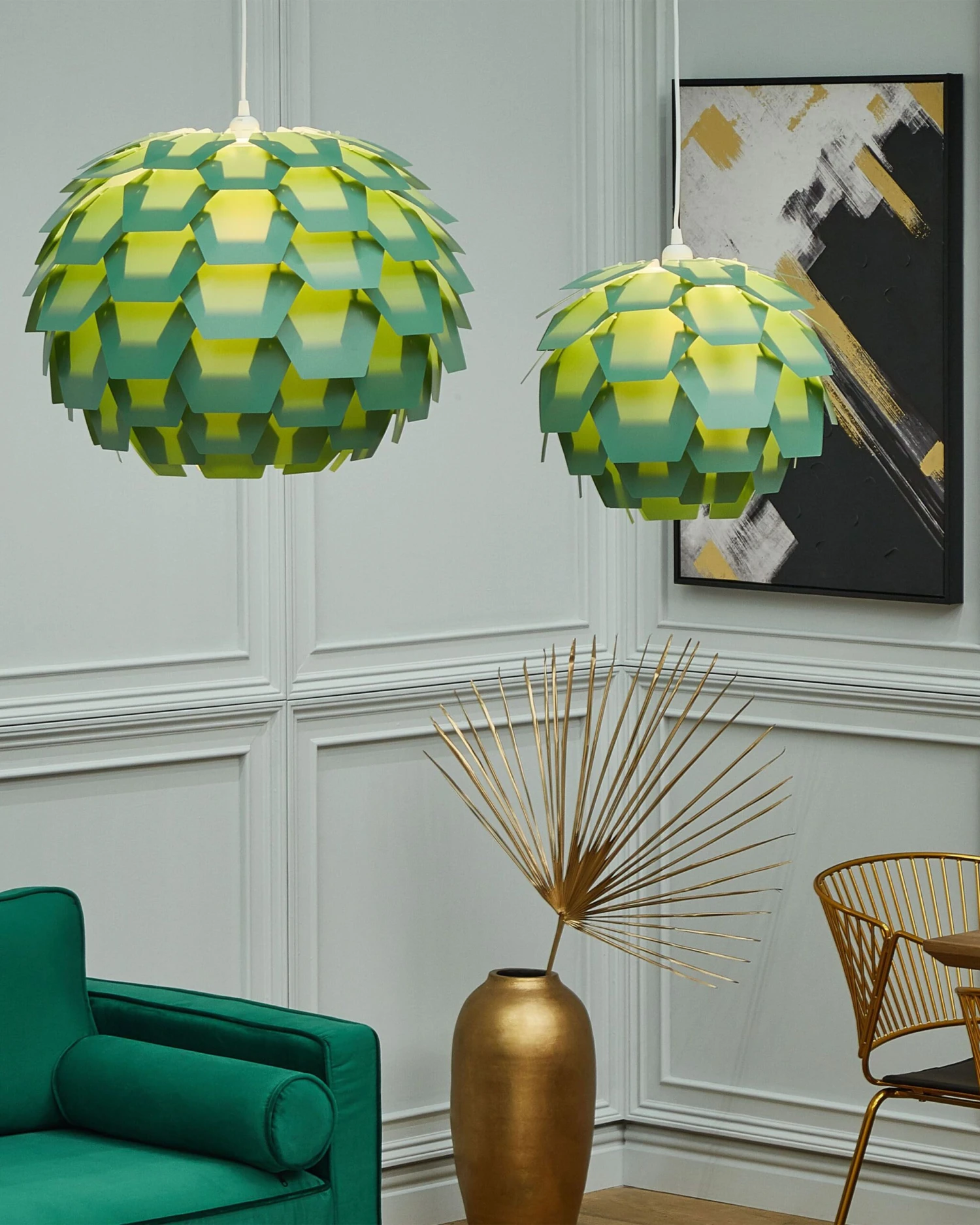 Pendant Lamp Green SEGRE - Image 2