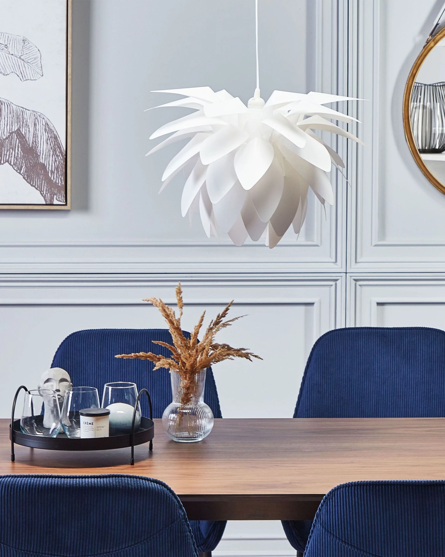 Pendant Lamp White MUSONE - Image 3