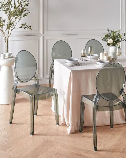 Set Of 4 Dining Chairs Black MERTON - Image 2