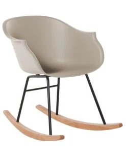 Rocking Chair Beige HARMONY