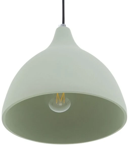 Concrete Pendant Lamp Green LAMBRO - Image 5