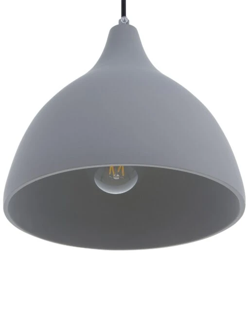 Concrete Pendant Lamp Grey LAMBRO - Image 5