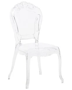 Set Of 2 Accent Chairs Acrylic Clear VERMONT -Furniture Store undef src sa picid 691722 type whitesh image