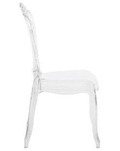Set Of 2 Accent Chairs Acrylic Clear VERMONT -Furniture Store undef src sa picid 691724 type whitesh image