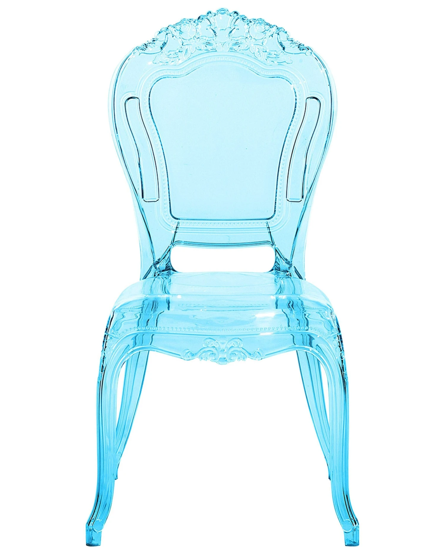 Set Of 2 Accent Chairs Acrylic Transparent Blue VERMONT - Image 6
