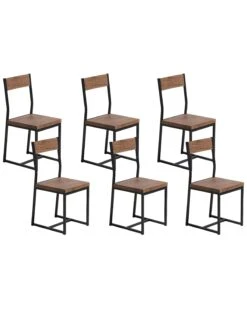 Set Of 6 Dining Chairs LAREDO