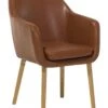 Faux Leather Dining Chair Golden Brown YORKVILLE -Furniture Store undef src sa picid 693210 type whitesh image