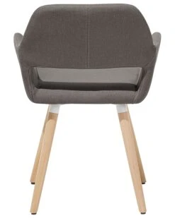 Set Of 2 Fabric Dining Chairs Taupe CHICAGO -Furniture Store undef src sa picid 693660 type whitesh image