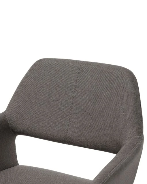 Set Of 2 Fabric Dining Chairs Taupe CHICAGO - Image 9
