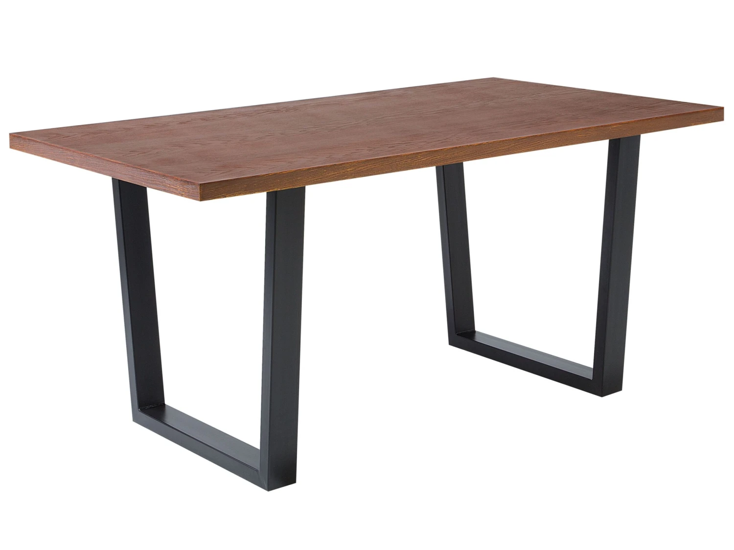 Dining Table 160 X 90 Cm Dark Wood AUSTIN