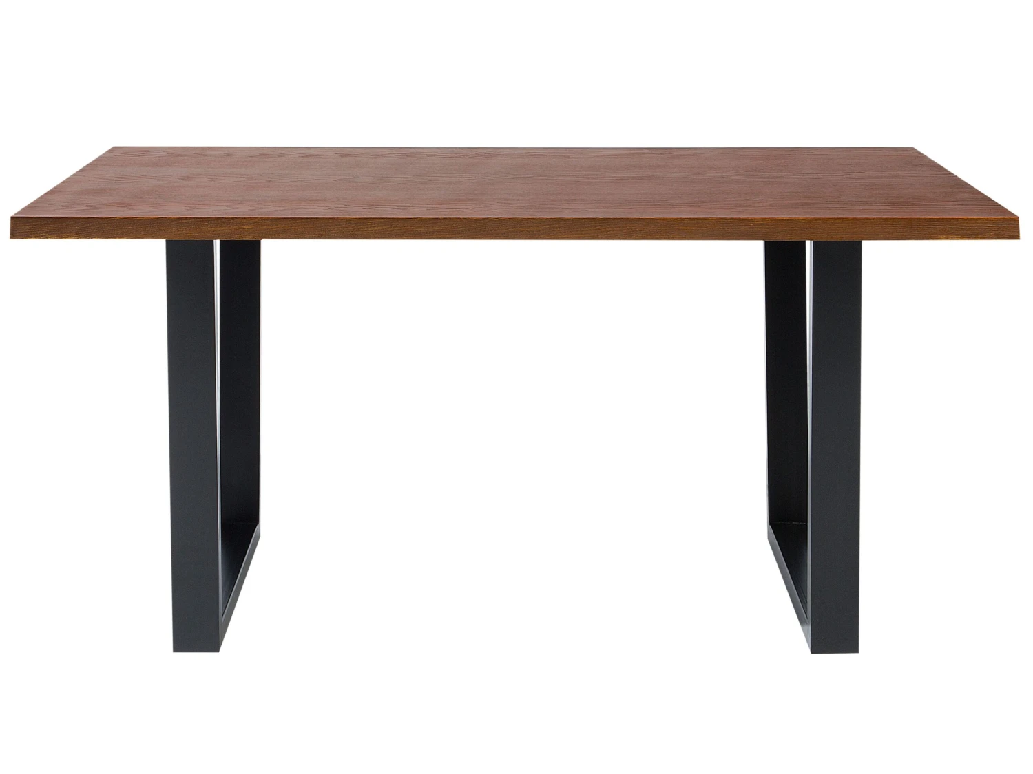 Dining Table 160 X 90 Cm Dark Wood AUSTIN - Image 4