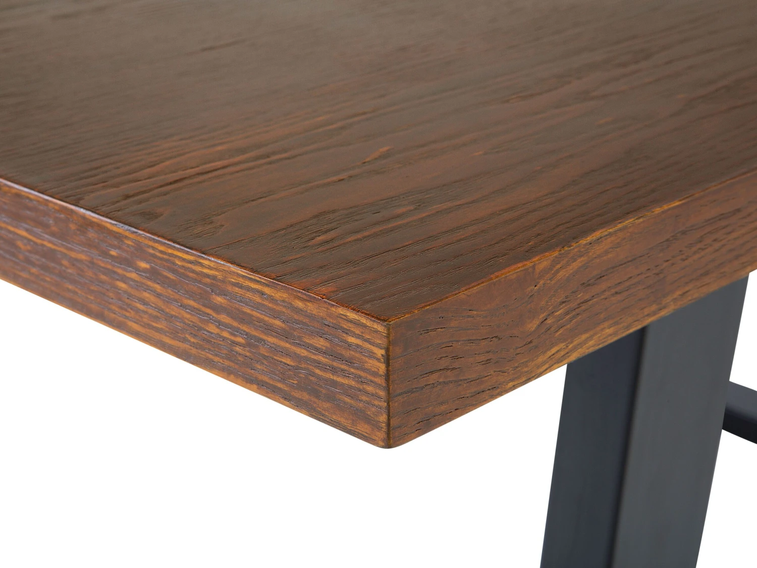 Dining Table 160 X 90 Cm Dark Wood AUSTIN - Image 5