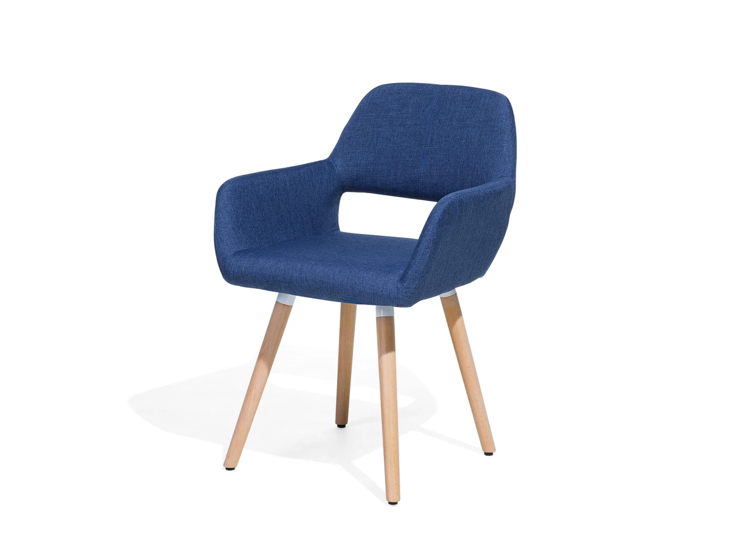 Set Of 2 Fabric Dining Chairs Blue CHICAGO - Image 5