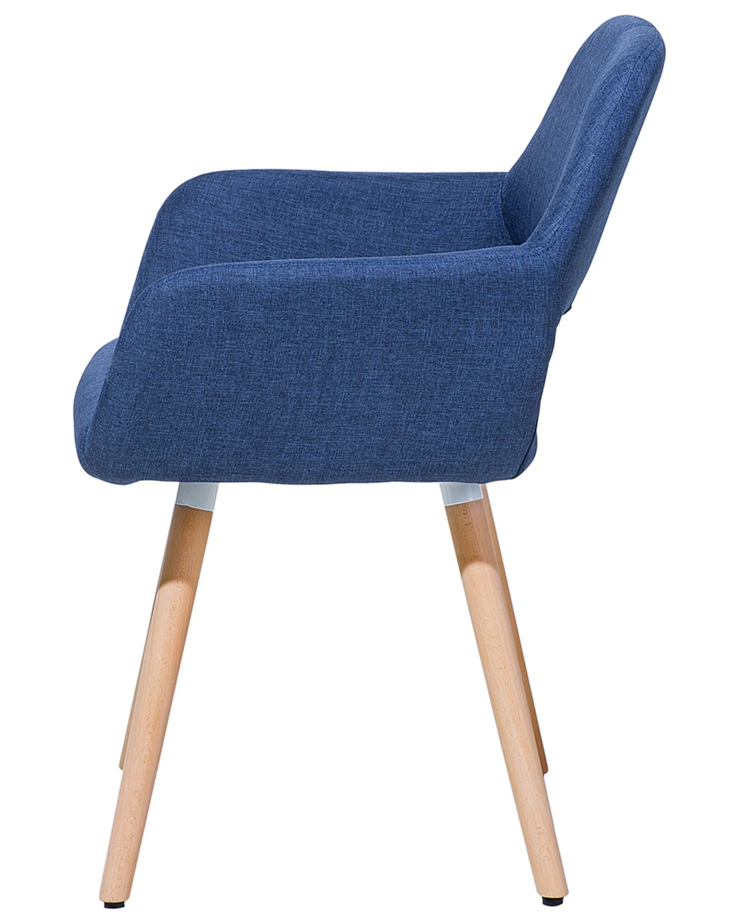 Set Of 2 Fabric Dining Chairs Blue CHICAGO - Image 6