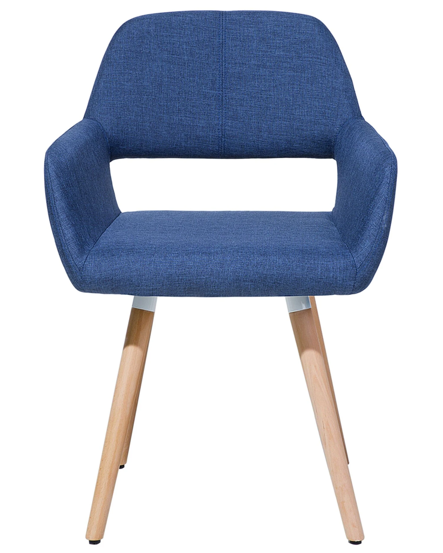 Set Of 2 Fabric Dining Chairs Blue CHICAGO - Image 8