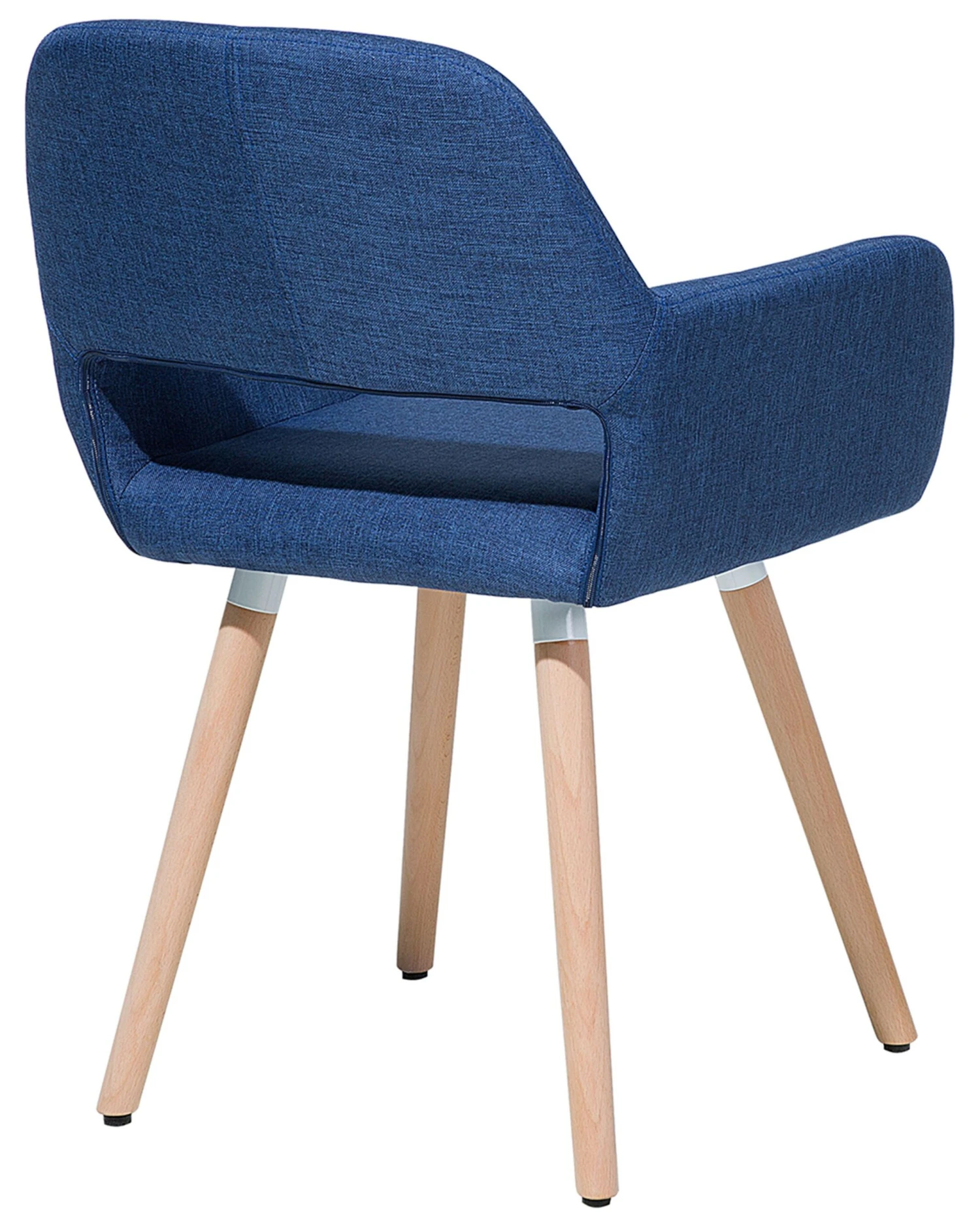 Set Of 2 Fabric Dining Chairs Blue CHICAGO - Image 10