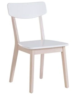 Set Of 2 Wooden Dining Chairs White SANTOS -Furniture Store undef src sa picid 696481 type whitesh image