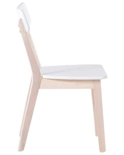 Set Of 2 Wooden Dining Chairs White SANTOS -Furniture Store undef src sa picid 696482 type whitesh image