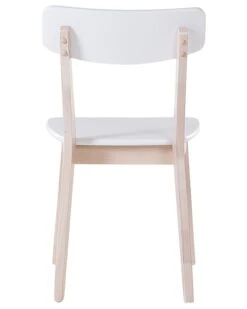 Set Of 2 Wooden Dining Chairs White SANTOS -Furniture Store undef src sa picid 696483 type whitesh image