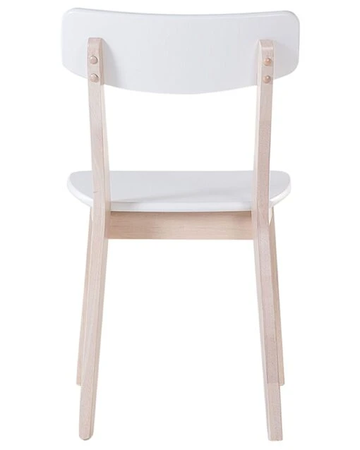 Set Of 2 Wooden Dining Chairs White SANTOS - Image 8