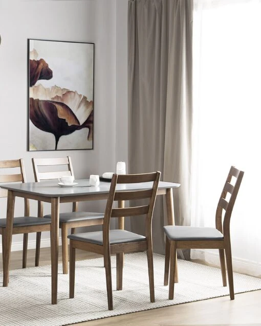 Set Of 2 Wooden Dining Chairs MODESTO - Image 2
