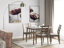 Wooden Dining Set Grey And Dark Wood MODESTO -Furniture Store undef src sa picid 696614 type color image
