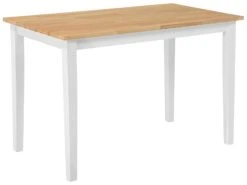 Wooden Dining Table Light Wood And White GEORGIA Various Sizes