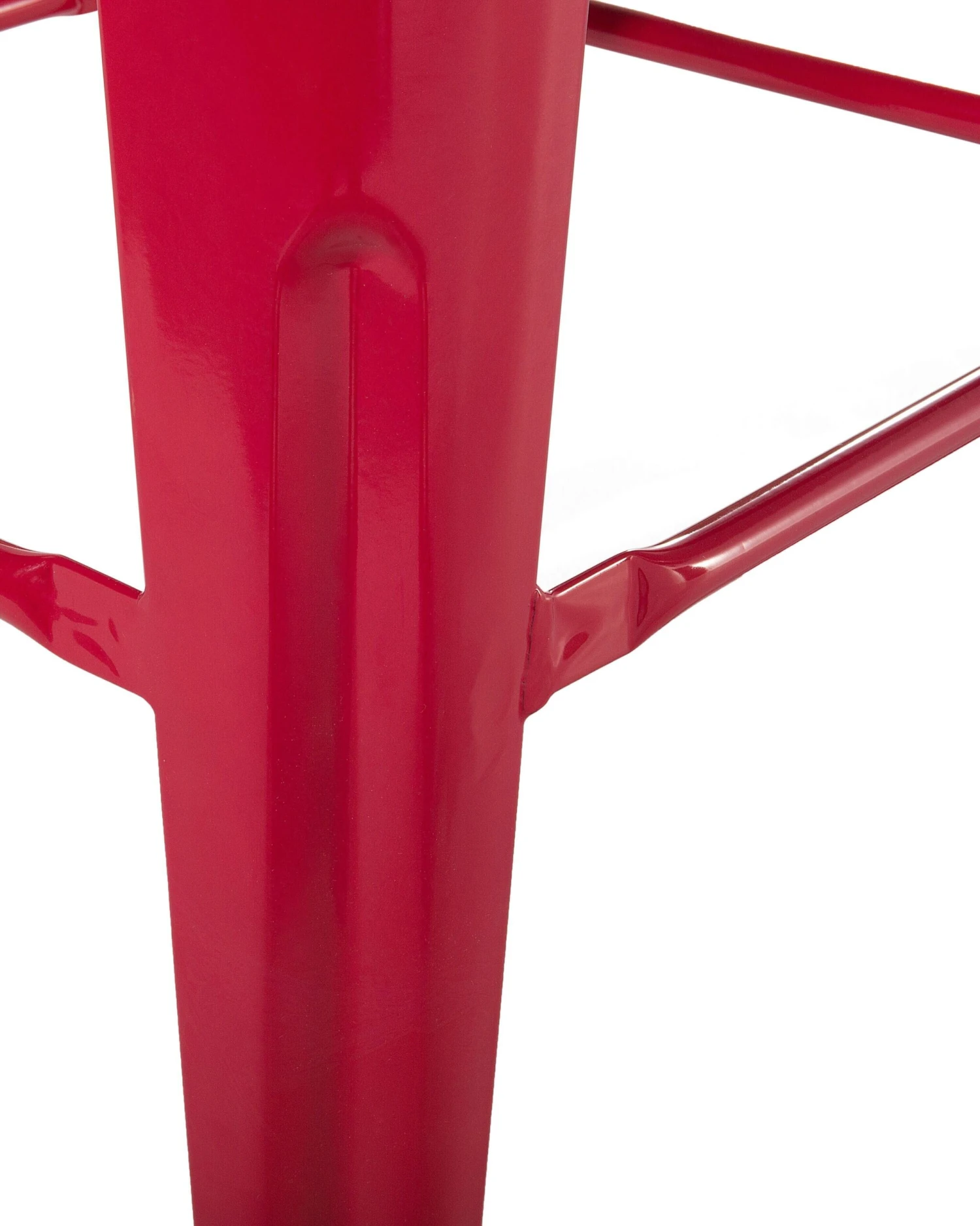 Set Of 2 Metal Stools 76 Cm Red CABRILLO - Image 7