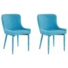 Set Of 2 Fabric Dining Chairs Blue SOLANO -Furniture Store undef src sa picid 700364 type whitesh image