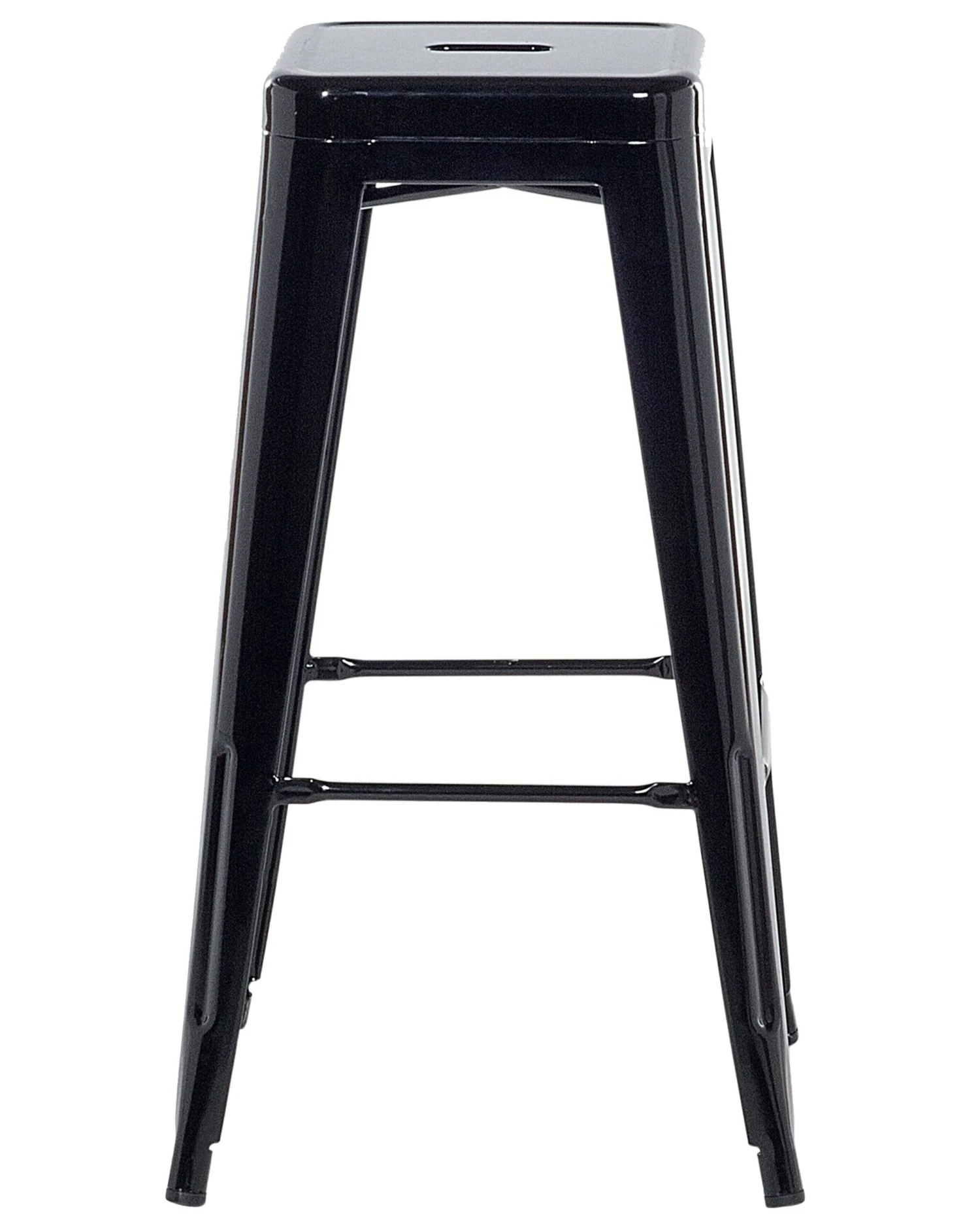 Set Of 2 Metal Stools 76 Cm Black CABRILLO - Image 5