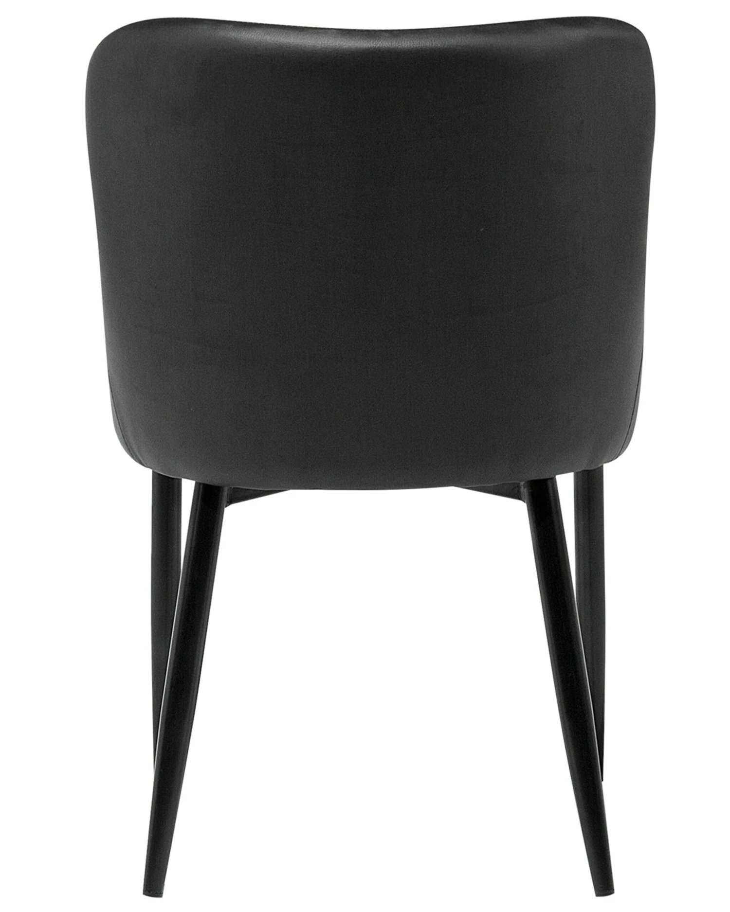 Set Of 2 Dining Chairs Faux Leather Black SOLANO - Image 6