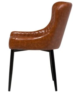 Set Of 2 Dining Chairs Faux Leather Brown SOLANO -Furniture Store undef src sa picid 703315 type whitesh image