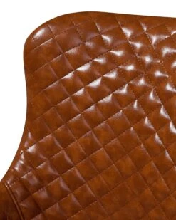 Set Of 2 Dining Chairs Faux Leather Brown SOLANO -Furniture Store undef src sa picid 703319 type whitesh image