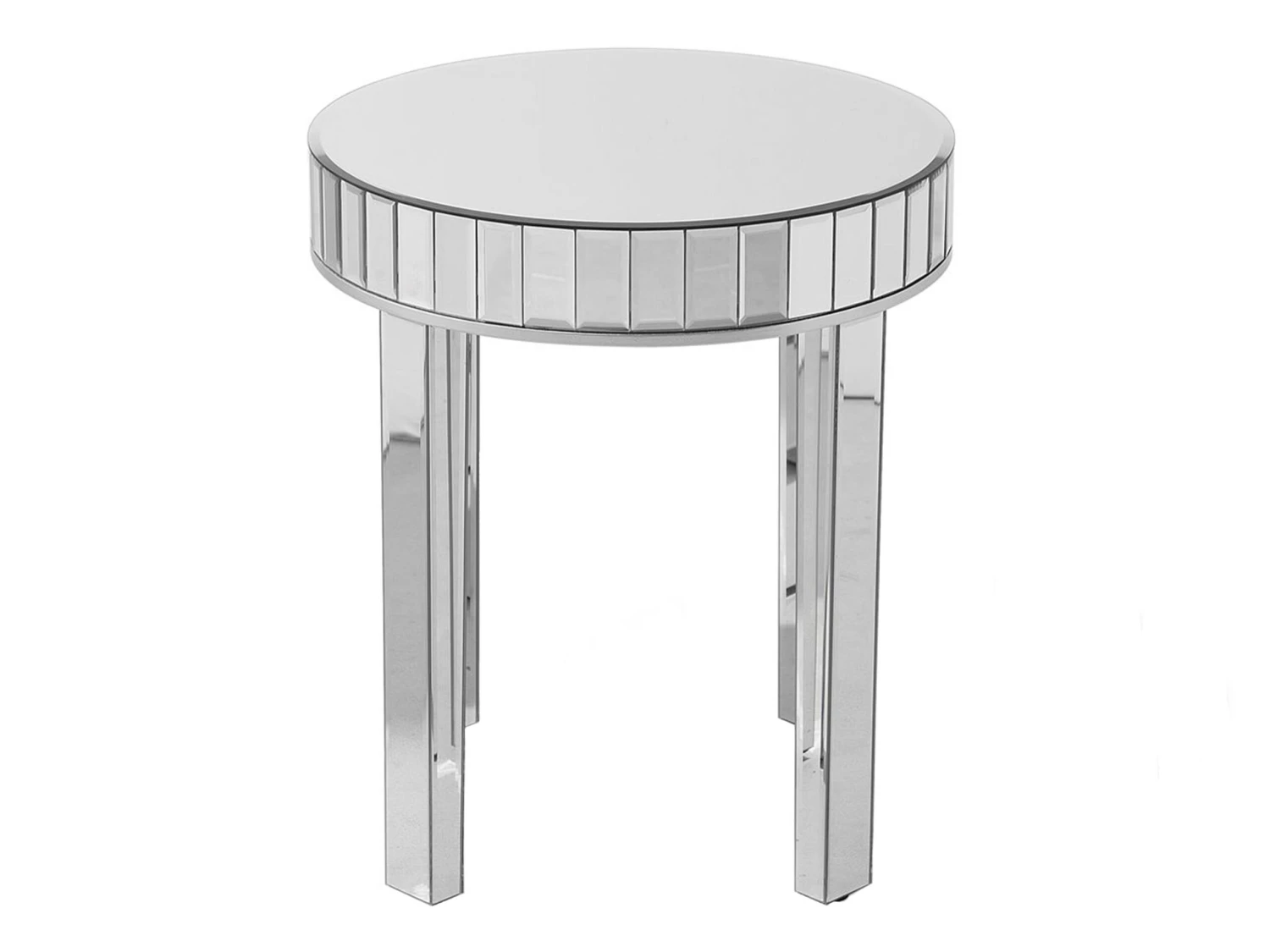 Nest Of 2 Mirrored Side Tables Silver RIMARDE - Image 8