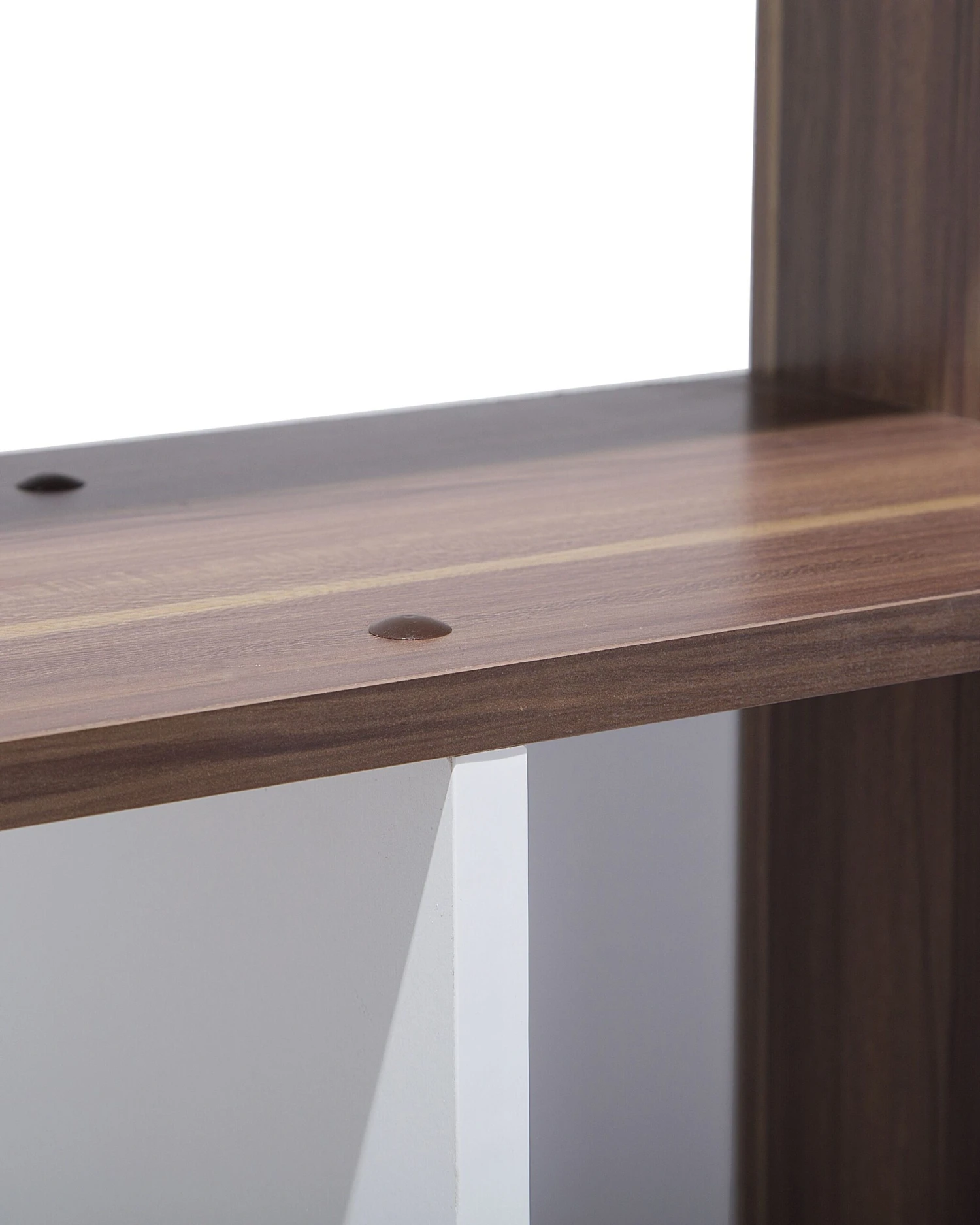 5 Tier Bookcase Dark Wood And White ORILLA - Image 9