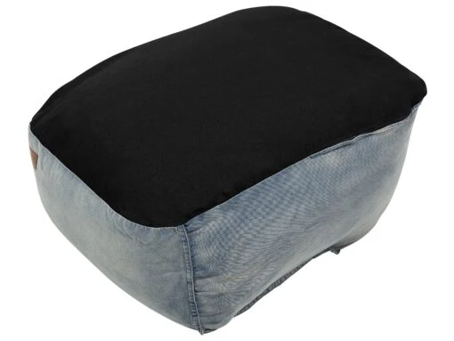 Denim Bean Bag Chair Blue DROP - Image 8