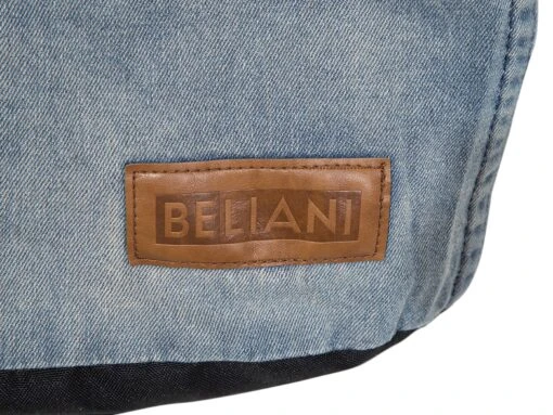 Denim Bean Bag Chair Blue DROP - Image 9
